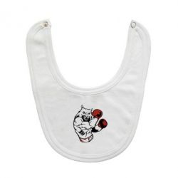 Слюнявчик  The Wolf Boxer - PrintSalon