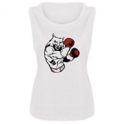 Женская майка The Wolf Boxer - PrintSalon