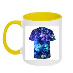 Чашка двухцветная 320ml The world inside us - PrintSalon