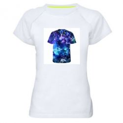 Женская футболка для спорта The world inside us - PrintSalon