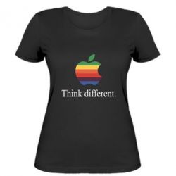 Женская футболка Think different. - PrintSalon