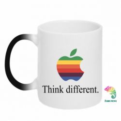 Чашка-хамелеон Think different. - PrintSalon