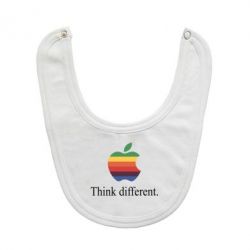 Слюнявчик  Think different. - PrintSalon