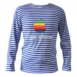 Тельняшка с длинным рукавом Think different. - PrintSalon