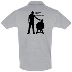 Мужское поло Three minutes. - PrintSalon