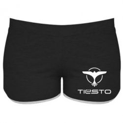 Женские шорты Tiesto Logo 3 - PrintSalon
