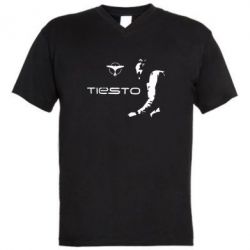 Мужская футболка  с V-образным вырезом Tiesto - PrintSalon