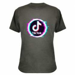 Камуфляжная футболка Tik tock glitch ring - PrintSalon