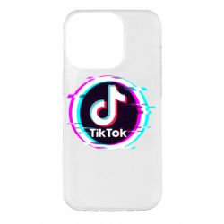 Чехол для iPhone 14 Pro Tik tock glitch ring - PrintSalon