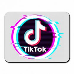 Коврик для мыши Tik tock glitch ring - PrintSalon