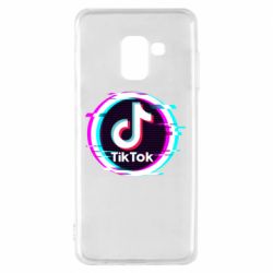 Чехол для Samsung A8 2018 Tik tock glitch ring - PrintSalon