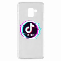 Чехол для Samsung A8+ 2018 Tik tock glitch ring - PrintSalon
