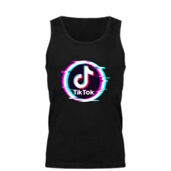 Мужская майка Tik tock glitch ring - PrintSalon