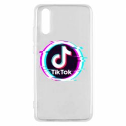 Чехол для Huawei P20 Tik tock glitch ring - PrintSalon