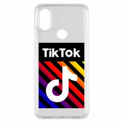 Чехол для Xiaomi Mi A2 Tik Tok Colorful Logo - PrintSalon