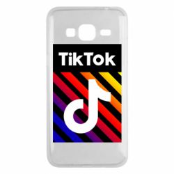 Чехол для Samsung J3 2016 Tik Tok Colorful Logo - PrintSalon