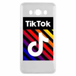 Чехол для Samsung J7 2016 Tik Tok Colorful Logo