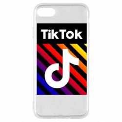 Чехол для iPhone SE 2022 Tik Tok Colorful Logo - PrintSalon