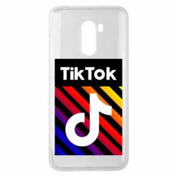 Чехол для Xiaomi Pocophone F1 Tik Tok Colorful Logo - PrintSalon