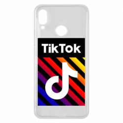 Чехол для Huawei P Smart Plus 2018 Tik Tok Colorful Logo - PrintSalon