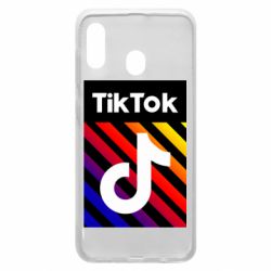 Чехол для Samsung A20 Tik Tok Colorful Logo - PrintSalon