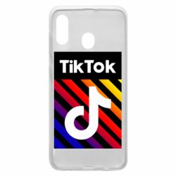 Чехол для Samsung A30 Tik Tok Colorful Logo - PrintSalon