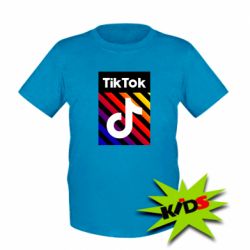 Детская футболка Tik Tok Colorful Logo - PrintSalon