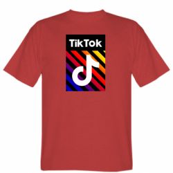 Мужская футболка Stedman Tik Tok Colorful Logo - PrintSalon