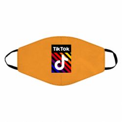 Маска многоразовая Tik Tok Colorful Logo - PrintSalon