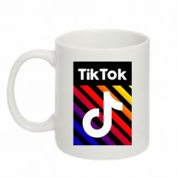 Чашка 320ml Tik Tok Colorful Logo