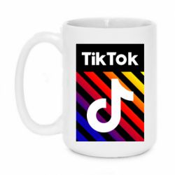 Чашка 420ml Tik Tok Colorful Logo - PrintSalon