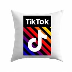 Подушка Tik Tok Colorful Logo - PrintSalon