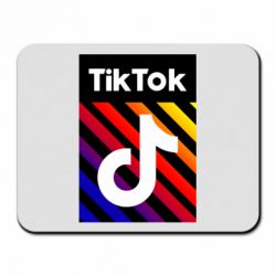 Коврик для мыши Tik Tok Colorful Logo - PrintSalon