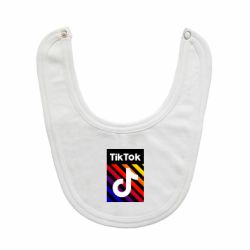 Слюнявчик  Tik Tok Colorful Logo - PrintSalon