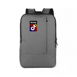 Рюкзак для ноутбука Tik Tok Colorful Logo - PrintSalon