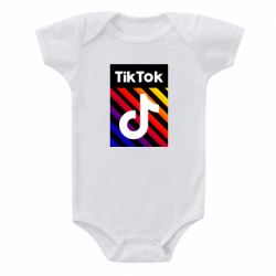 Детский бодик Tik Tok Colorful Logo - PrintSalon