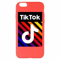 Чехол для iPhone 6 Plus/6S Plus Tik Tok Colorful Logo - PrintSalon