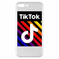 Чехол для iPhone 7 Plus Tik Tok Colorful Logo - PrintSalon