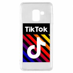 Чехол для Samsung A8 2018 Tik Tok Colorful Logo - PrintSalon