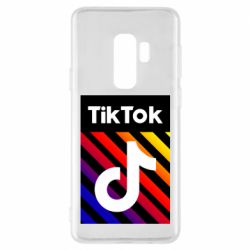 Чехол для Samsung S9+ Tik Tok Colorful Logo - PrintSalon