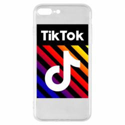 Чехол для iPhone 8 Plus Tik Tok Colorful Logo - PrintSalon