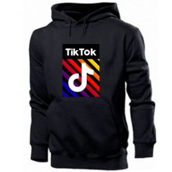 Мужское худи Tik Tok Colorful Logo - PrintSalon