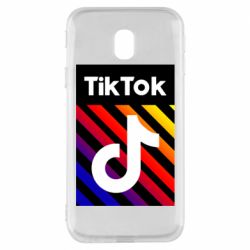 Чехол для Samsung J3 2017 Tik Tok Colorful Logo - PrintSalon