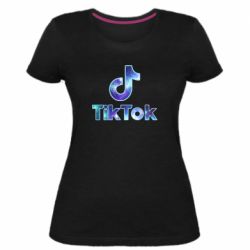 Женская премиум футболка Tik Tok Fan - PrintSalon