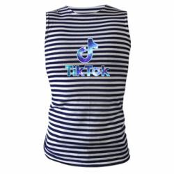 Майка-тельняшка Tik Tok Fan - PrintSalon