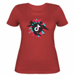 Женская футболка Tik tok vector - PrintSalon