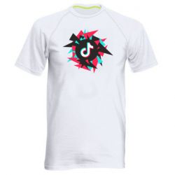 Мужская футболка для спорта Tik tok vector - PrintSalon