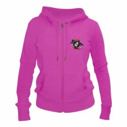 Женское худи на молнии Tik tok vector - PrintSalon