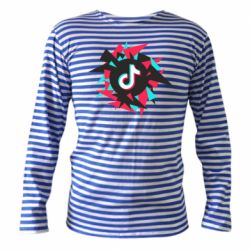 Тельняшка с длинным рукавом Tik tok vector - PrintSalon