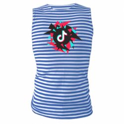 Майка-тельняшка Tik tok vector - PrintSalon